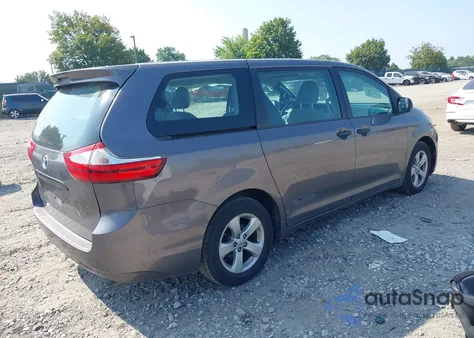 2015 Toyota Sienna L 7 Passenger from USA, damaged, VIN 5TDZK3DC1FS673621